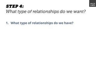 1. What type of relationships do we have?
 
