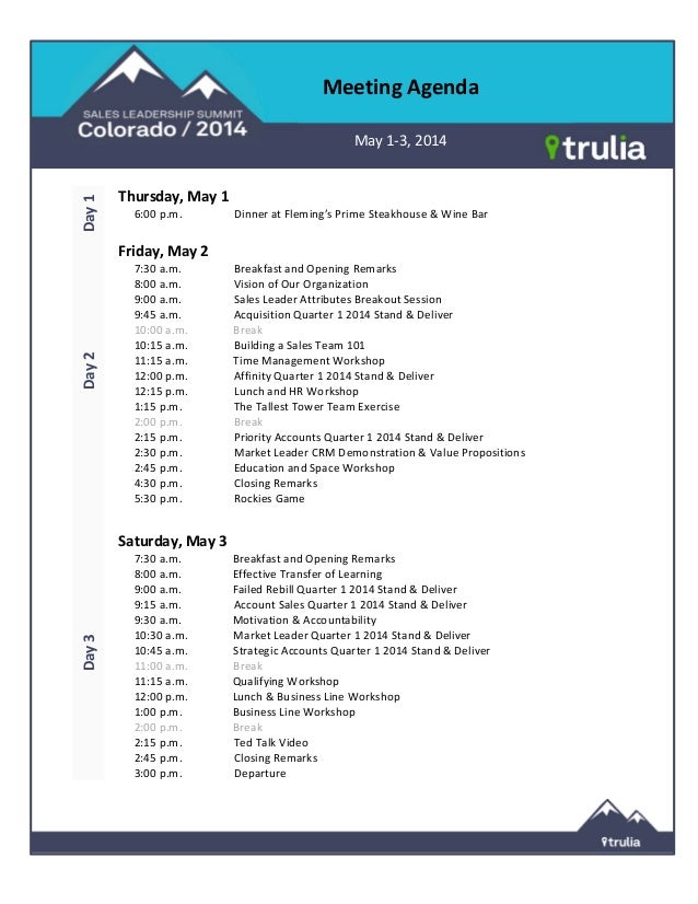 LeadershipMeeting Agenda