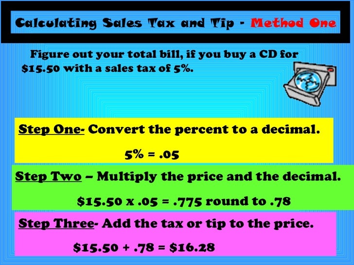 Sales tax discount math worksheets