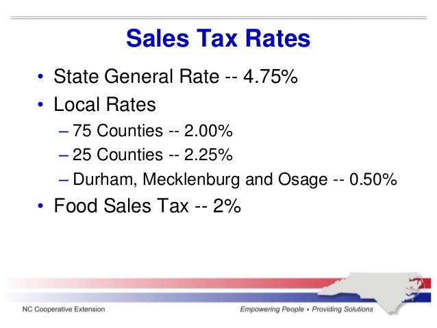 Nc State Sales Tax >> North Carolina Sales Tax Update Nc State Sales Tax >> North Carolina Sales Tax Update