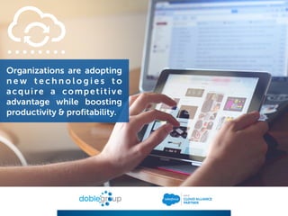 Organizations are adopting
n e w t e c h n o l o g i e s t o
acquire a competitive
advantage while boosting
productivity & profitability.
 