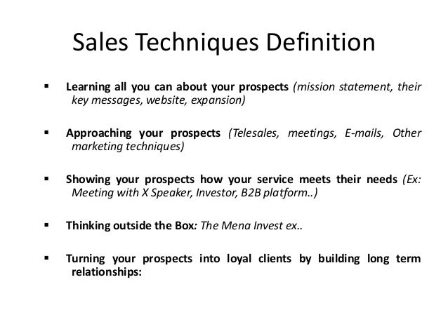 Sales Techniques for Corporate Events & Conferences by Mario Kanaan