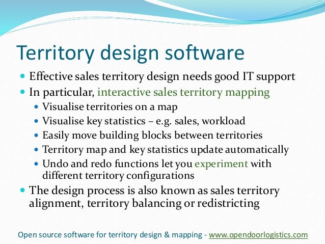 designing the sales territories designing the sales territories