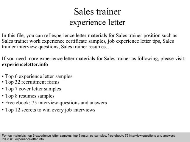 cover letter for sales trainer order from us securely at trainer cover letter