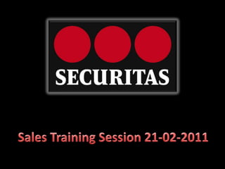 Sales Training Session 21-02-2011 