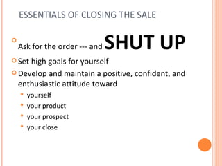 Sales Training: Always Be Closing | PPT