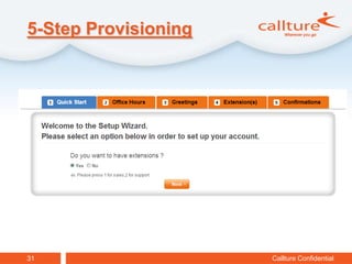 5-Step Provisioning




31                    Callture Confidential
 