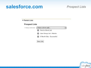 salesforce.com Prospect Lists
 