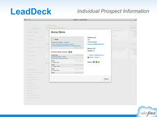 LeadDeck Individual Prospect Information
 