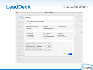 LeadDeck Customize Sliders
 