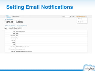 Setting Email Notifications
 