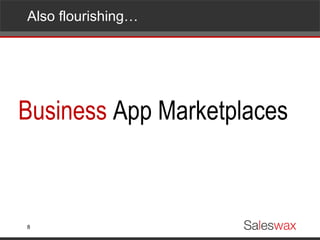 Also flourishing… Business  App Marketplaces 