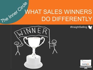 1
WHAT SALES WINNERS
DO DIFFERENTLY
#InsightSelling
 