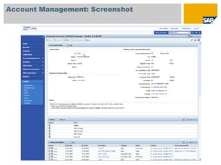 Account Management: Screenshot
 
