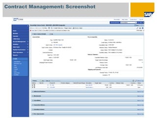 Contract Management: Screenshot
 