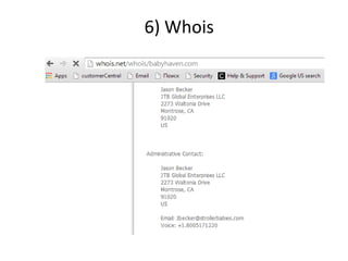 6) Whois
 