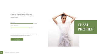A mental illness is an illness of the minds. People with good mental
illness may behave in strange ways have strange.
Branding
100%
Public Relations
80%
Leader Team
Enella Wensley Danisson
S A L E Z A
12 Minimalist Presentation Template
 