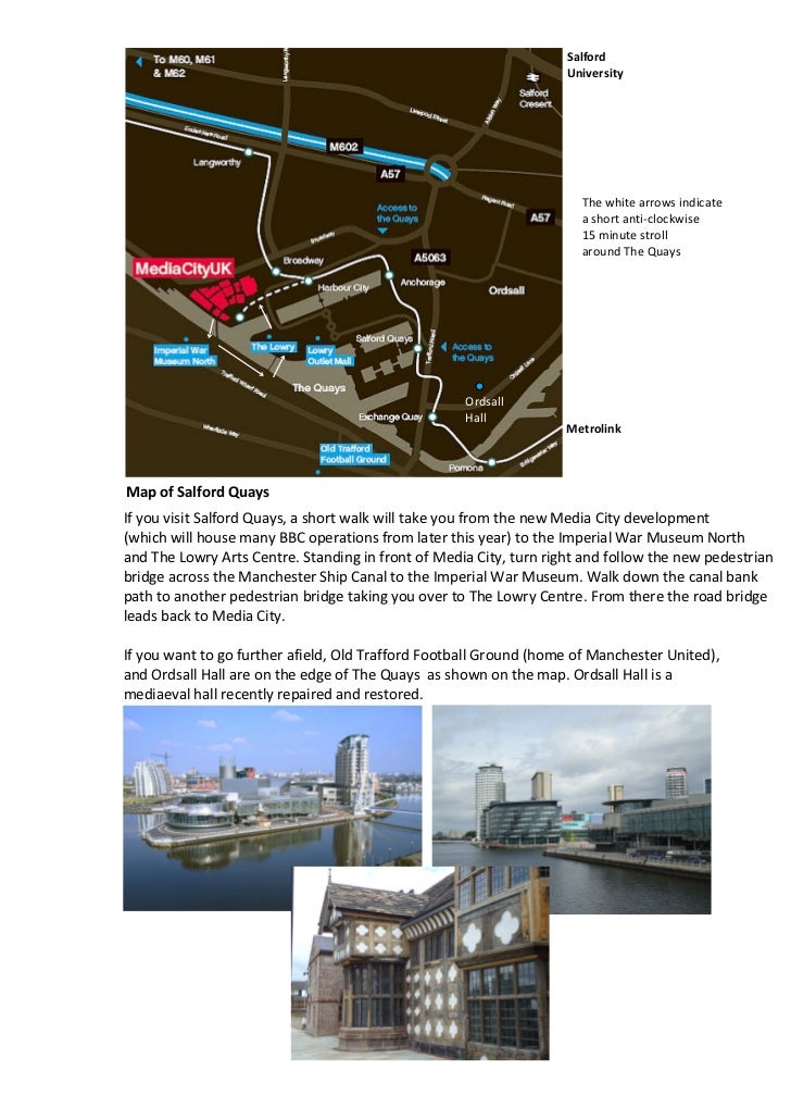 Salforf Quays Map