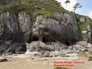 Playa de Vidiago – Bretones
Modelado kárstico