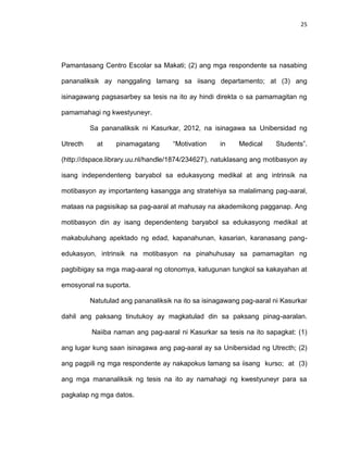 Salik sa Pagkakaroon ng Motibasyon at Determinasyon sa Napiling Kurso ...