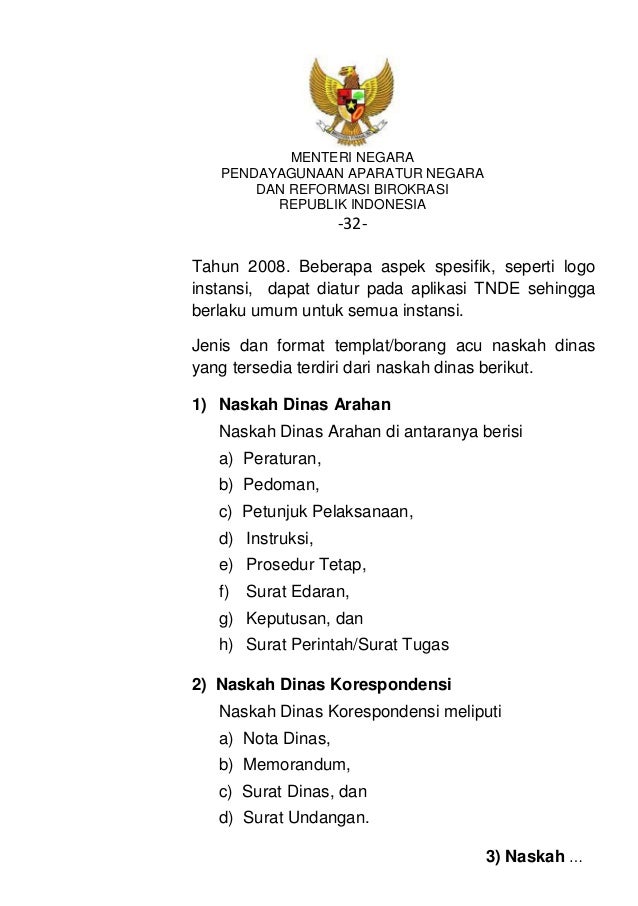 Salinan Pedoman Umum Tata Naskah Dinas Elektronik