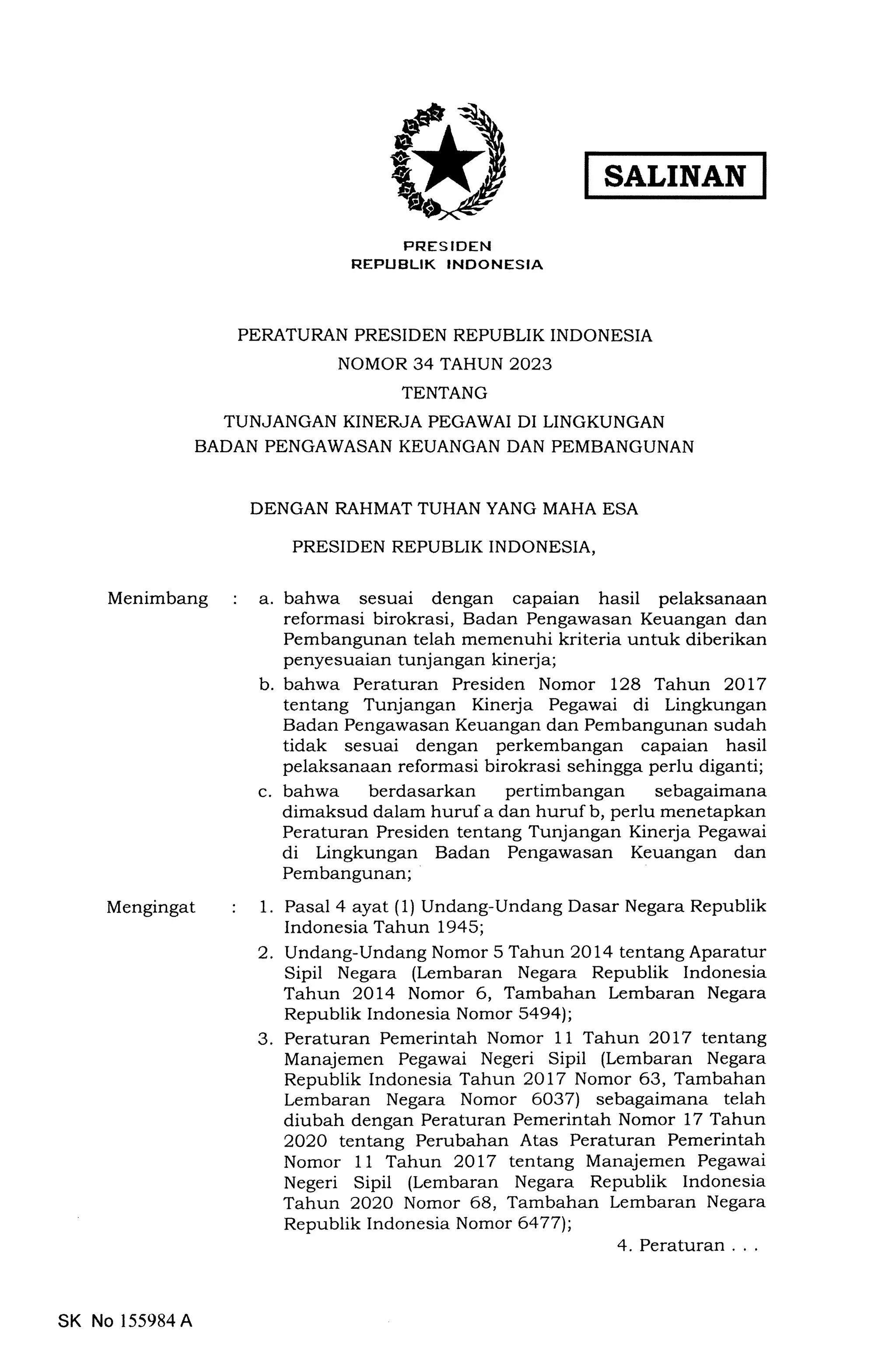 Salinan Perpres Nomor 34 Tahun 2023 Pdf Salinan Perpres Nomor 34 Tahun 2023 Pdf