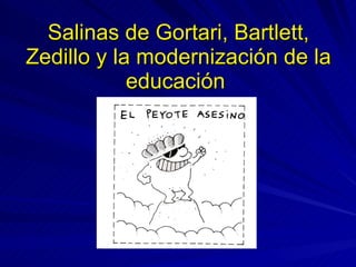 Salinas de Gortari, Bartlett, Zedillo y la modernización de la educación  