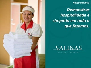  Em busca de novos negócios no segmento de hostpitalidade.NOSSA MISSÃOOferecer a nossos hóspedes a melhor experiência em hospitalidade, gerando retorno e valorização dos nossos empreendimentos.