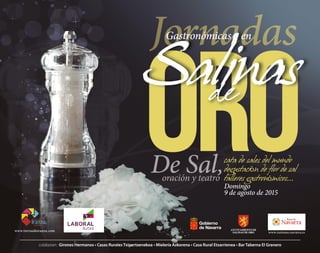 118   Salinas de Oro Celebra Las Jornadas de la Fiesta de la Flor de la Sal el 9 Agosto oro jornadas  sal