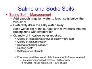 Saline And Sodic Soils Ppt