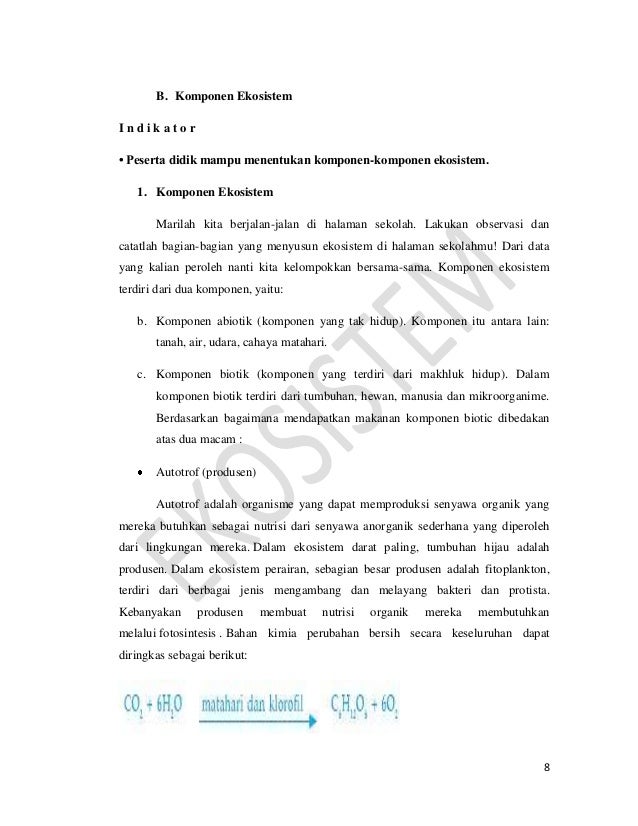 Saling ketergantungan dalam ekosistem