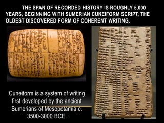 Historical Scripts Structural Components of Time in History | PPTX