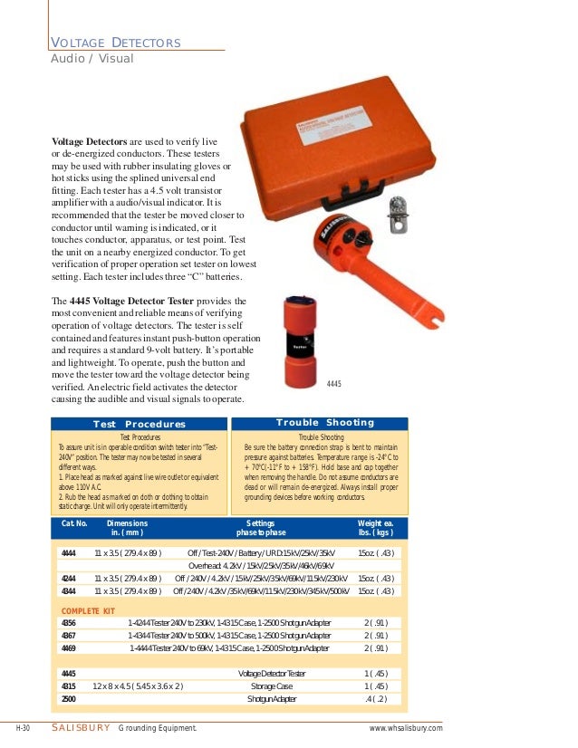 Salisbury 4556 Voltage Detector Kits