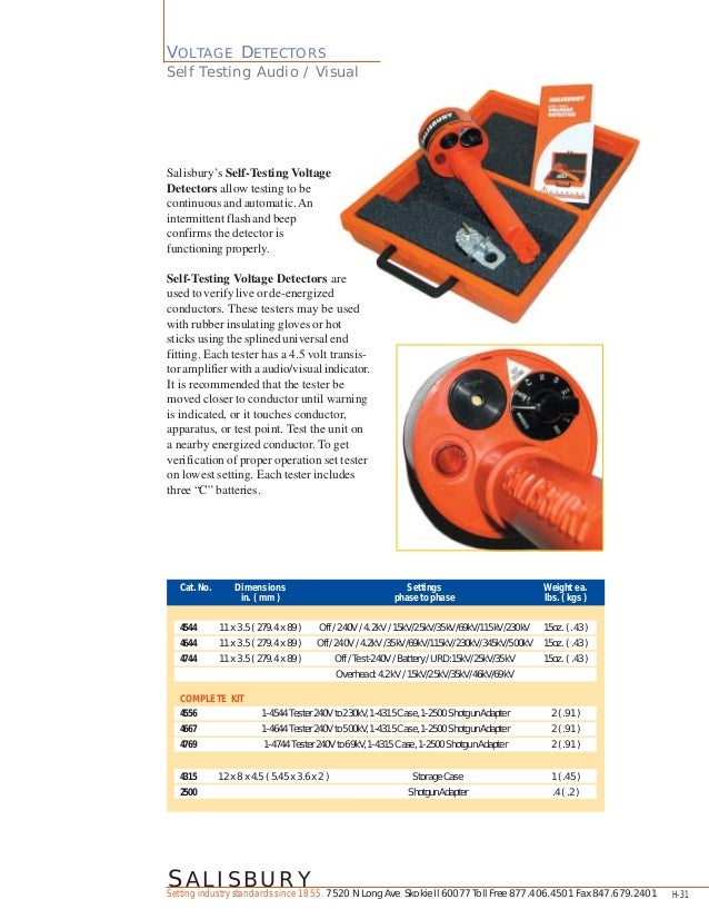 Salisbury 4556 Voltage Detector Kits