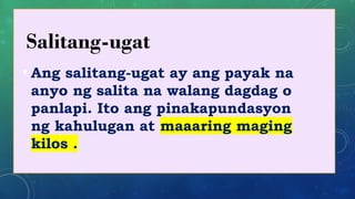 Panlapi In Comprehensive Filipino Language Lesson on Salitang-ugat and Panlapi | PPTX