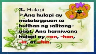 Salitang-ugat at Panlapi | PPTX