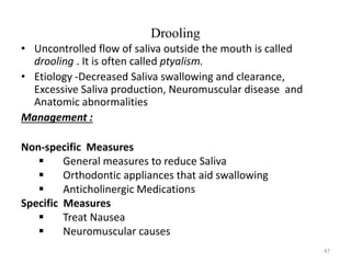 Define Drooling Saliva | PPTX