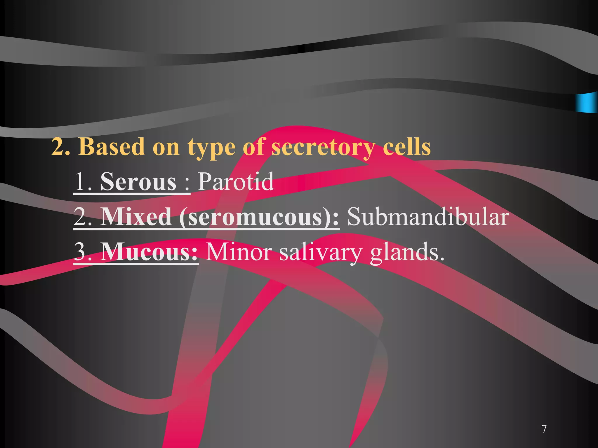 Saliva Types Saliva and salivary gland | PPTX