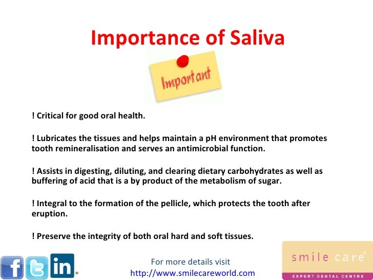 Saliva and chewing gum