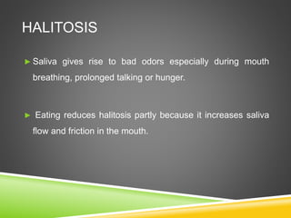 Saliva in Health and Disease | PPTX