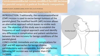 Parotid Incision Types Surgical anatomy of Salivary glands - ORAL AND MAXILLOFACIAL SURGERY | PPTX
