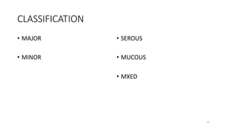 Mucous Classification a lecture presentation of salivary glands | PDF