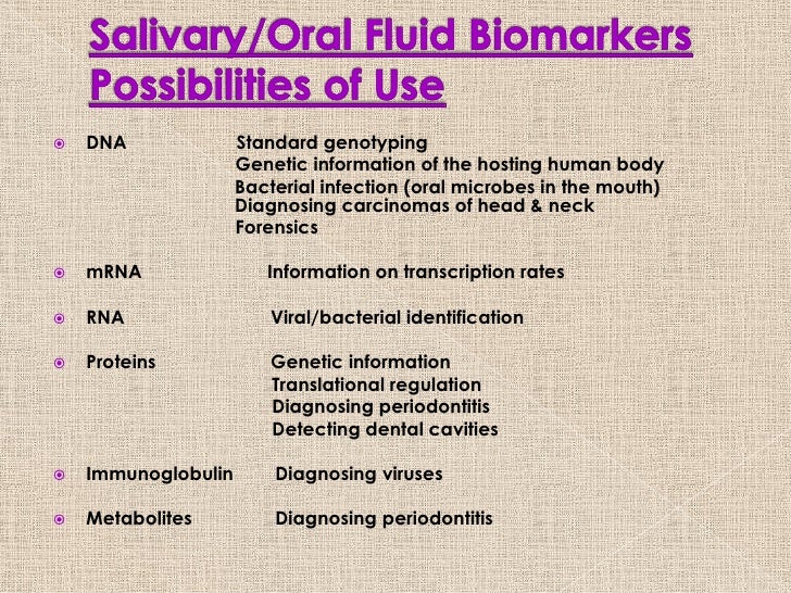 Salivary markers of systemic diseases ppt