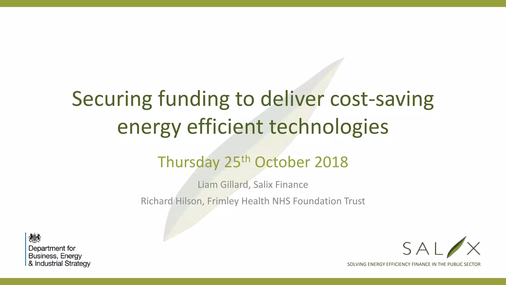 Picture of Securing funding to deliver cost-saving energy efficient technologies ...