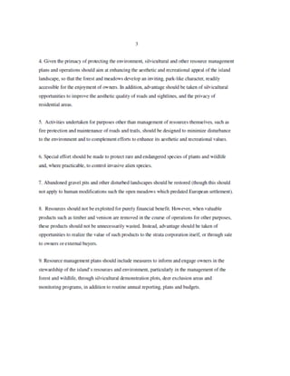 Sallas Forest Plan — Sidney Island, BC 