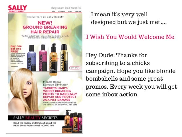 Sally Beauty Ecommerce Welcome Emails