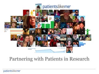 22% - I need less
inpatient care as a
result of using
PatientsLikeMe
26% - I think about
harming myself less
as a result o...