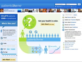 10
Patient Engagement: Share, Find, Learn
Step	
  1:	
  
Create/update	
  and	
  
share	
  your	
  health	
  
proﬁle	
  
S...