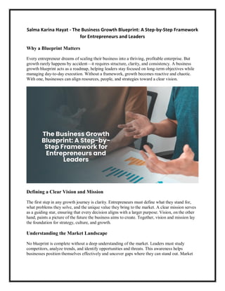 Salma Karina Hayat - The Business Growth Blueprint - A Step-by-Step ...