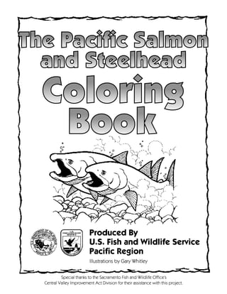 The Pacific Salmon and Steelhead Coloring Book